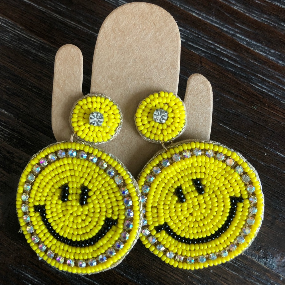 Smiley face earrings
